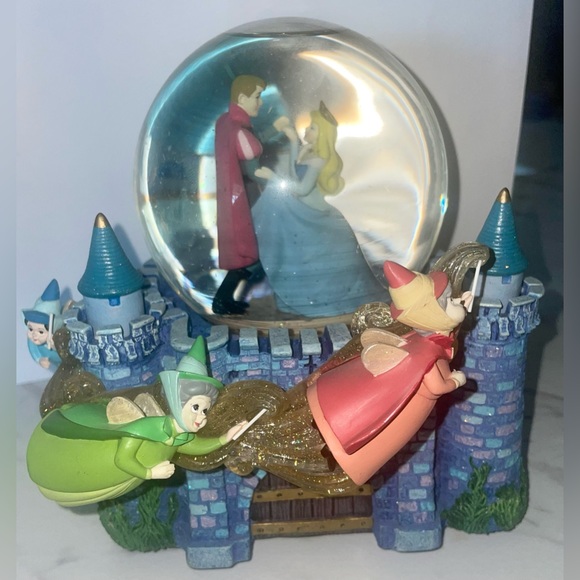 Disney Sleeping Beauty Musical Snow Globe Fairy Godmothers Once Upon the Dream - Picture 11 of 14